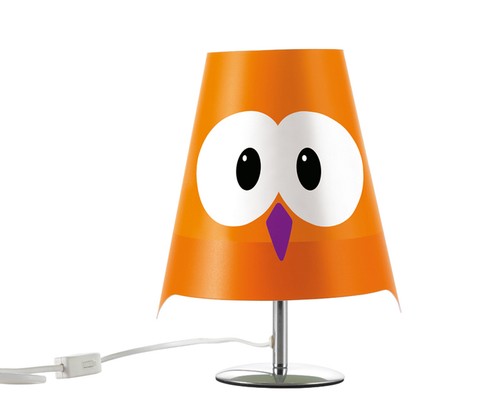Tischlampe eule orange - tischlampe,
