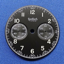 Zifferblatt-ETA-7750 - Valjoux-7753 D=34mm Hanhart - schwarz