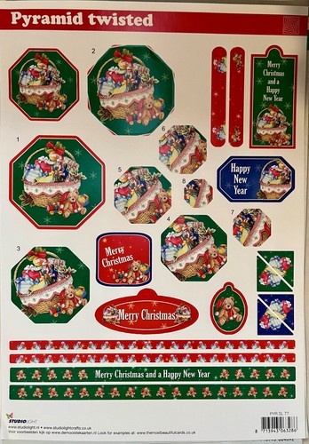 Die cut decoupage sheet card - cut,