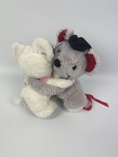 Maus Mäusepaar 22cm Grau und