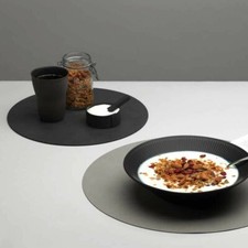 Tischset Rund Platzset Leder