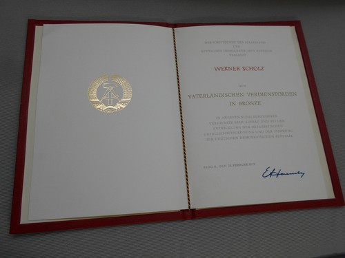 Urkunde für vvo bronze - in, /