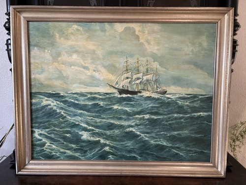 Großes altes gemälde maritim - großes,