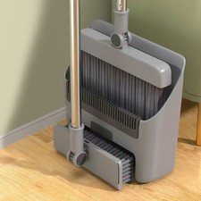 3 in 1 Kehrgarnitur Schaufel Kehrbesen mit Langem Stiel Kehrschaufel Kit Kehrset