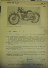 Puch 150 1951 - tl, datenblatt