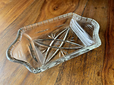 Butterschale Glas Schale Butterdose Butterbehälter vintage Schliff Nachlass