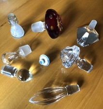 Alte Glas Stöpsel Konvolut 