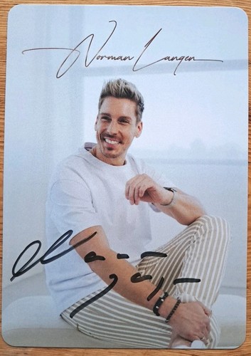Norman langen orig autogramm - orig,
