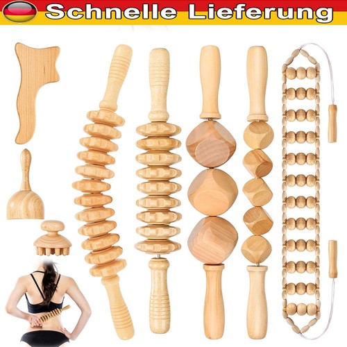 Pcs holz massagegeräte - 8,