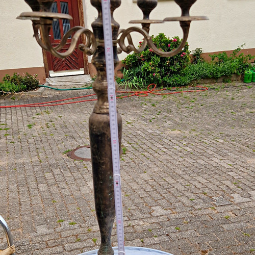Messing kandelaber armig - messing,