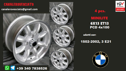 Minilite felgen 13 - 6j, zoll