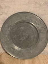 Runder Zinnteller von