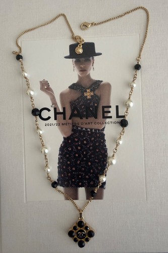 Chanel kette perlen anhänger - chanel,