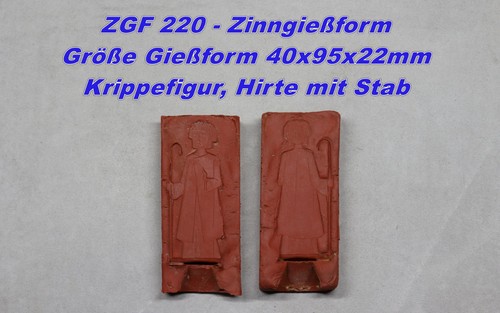 Zinngießform krippefigur - -,