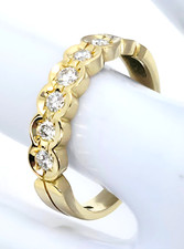 Brillantring Gold 750 18 Karat Goldring mit Brillanten 0.4 ct
