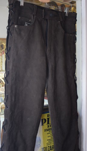 Nubuk lederhose motorrad biker - lederhose,