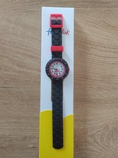 Flik Flak Kinderuhr Swiss Made Schwarz Neuwertig Batteriebetrieben