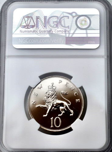 Ten pence münze pp - p,