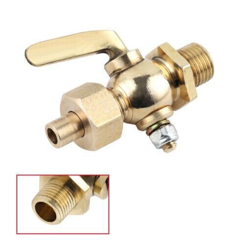Messing benzinhahn 1 - messing, 1/8"-1/4"
