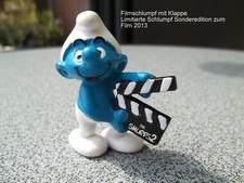 Filmschlumpf mit Klappe, Sonderedition, Schlumpffigur Schleich/Peyo