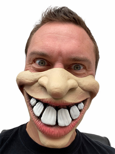 Große zähne maske lustig - große,