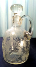 Jugendstil glas karaffe - jugendstil,