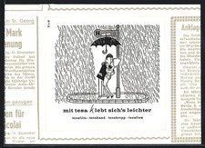 AK Paar küsst sich unter