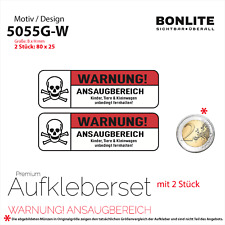 WARNUNG ANSAUGBEREICH Premium