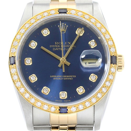 Rolex datejust 18k gelbgold - rolex,