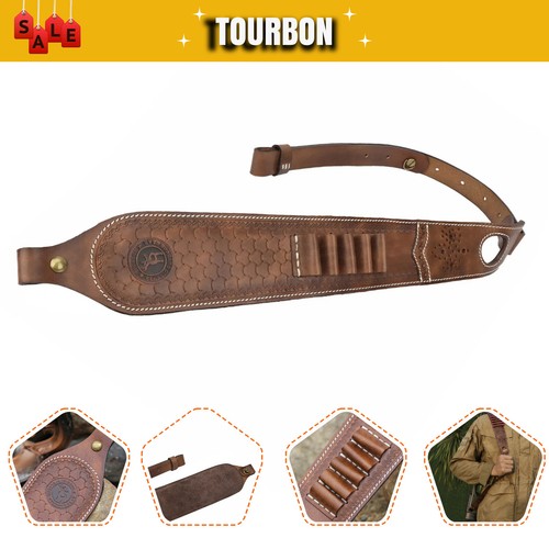 Tourbon leder gewehrriemen - leder,