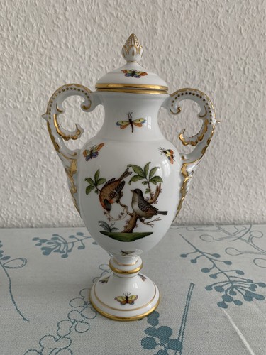 Schöne herend deckel vase - deckel-vase, in