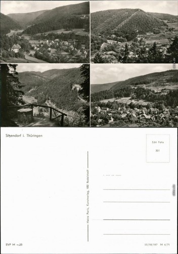Ansichtskarte sitzendorf blick - sitzendorf,