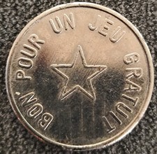 Spielmarke BON POUR UN JEU
