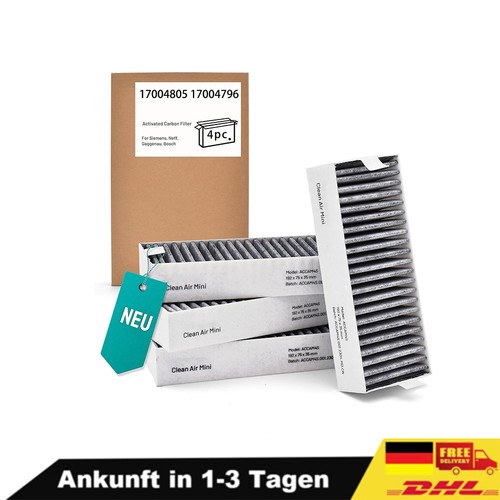 Aktivkohlefilter für - 4x,