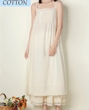 ❣️Romantik Kleid 38 M 40 L Unterkleid Vintage Viktorianisch Nachthemd Nachtwäsch