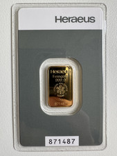 5 Gramm Fein Gold Barren 999,9