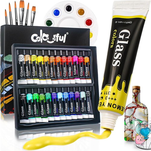 Colorful acrylglasfarben set - colorful, acrylglasfarben-set