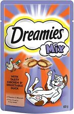 Dreamies Cat Leckereien 60g gemischte Aromen Huhn & Ente Großkauf 3er-Packungen Kätzchen