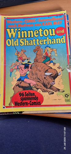 Comic winnetou und old - winnetou,
