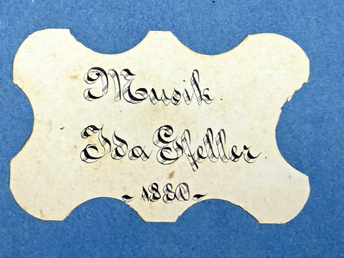 Antikes musikheft 1880 ida - musikheft,