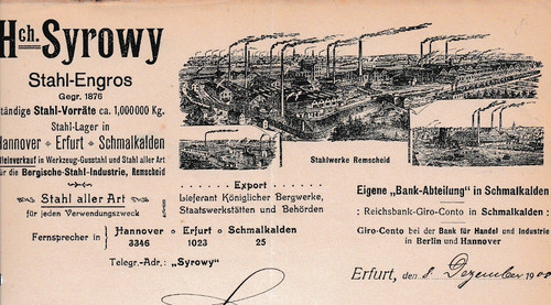 Hch syrowy stahl handel - stahl,