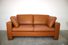 COR Conseta Zweisitzer Couch Designer Echtleder Sattelbraun Sofa