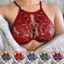 Sexy durchsichtiges Damen-BH-Top durchsichtig Spitze Bralet Crop Tops T-Shirt Bl