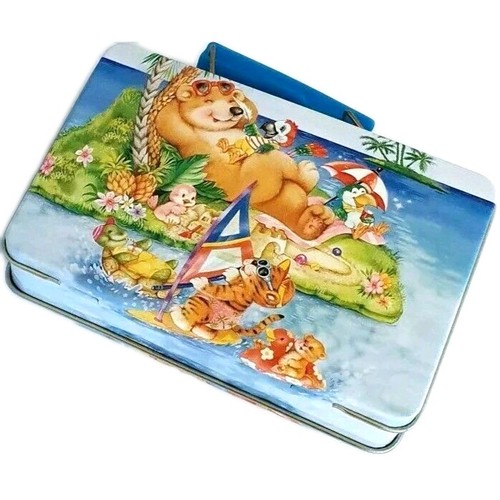 Metalldose sommer schatztruhe - metalldose,