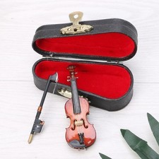 7 CM Mini Miniatur Holz Musikinstrument Modell mit Unterstützung