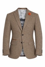 Beige Donegal Tweed Sakko