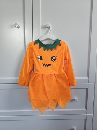 Orangenes kürbis tüllkleid - orangenes,