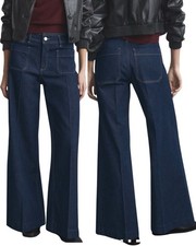 MNG Dark Denim High Rise Wide