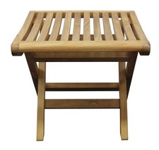 Teak fußhocker 3033 klappbar - teak,