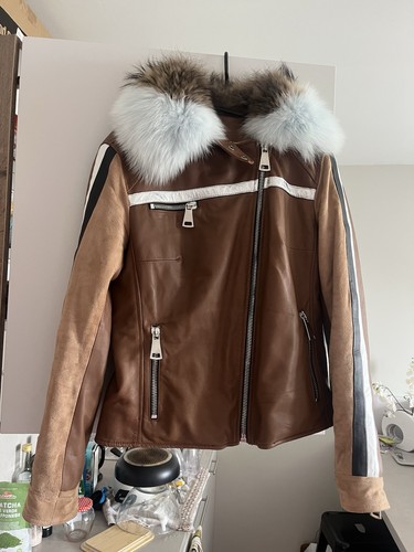 Designer leder jacke mit - designer,